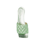 Bottega Veneta Padded Flat Pistachio Sandals