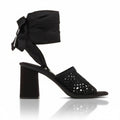 Miu Miu Macramé Crochet Lace-Up Sandals