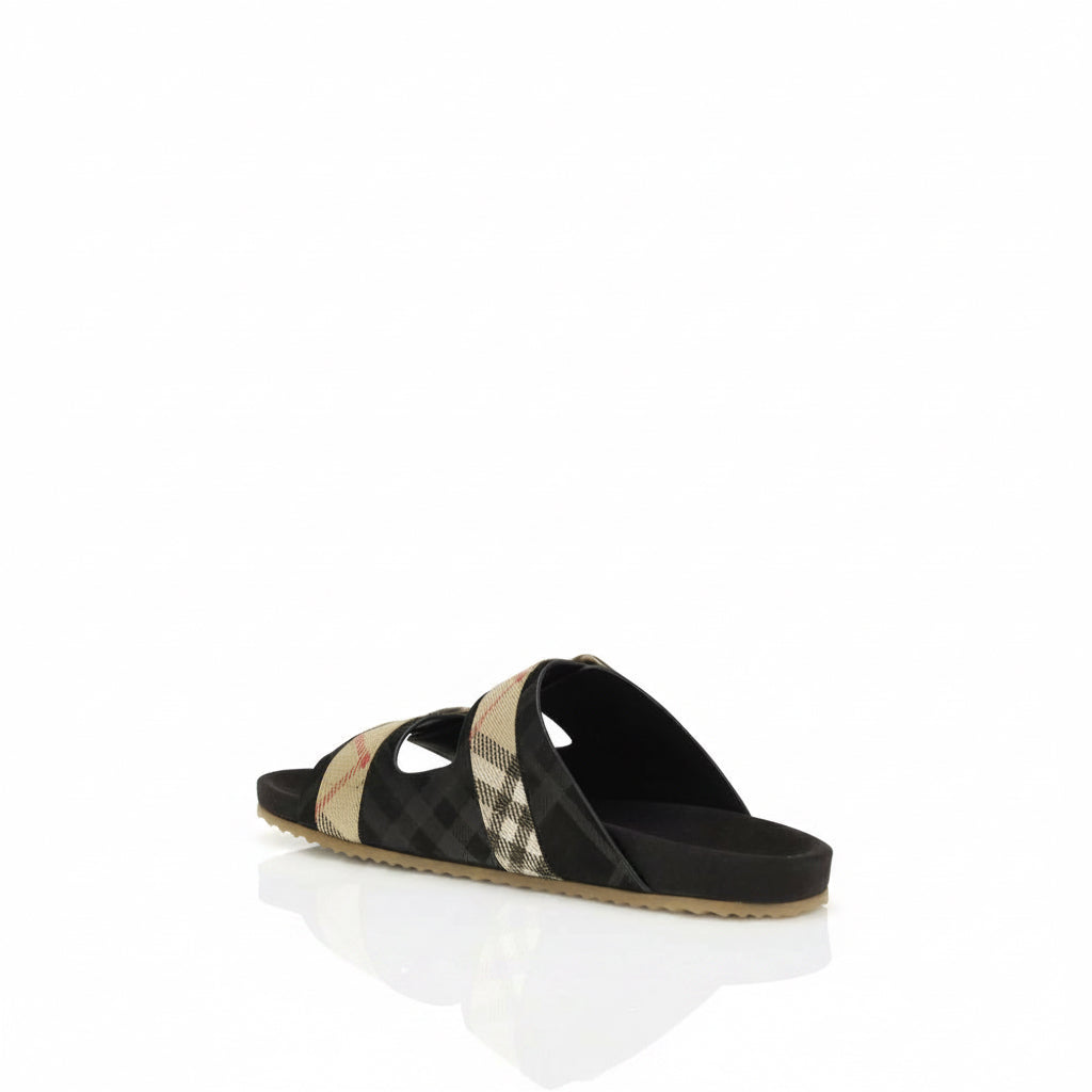 Burberry Check Suede Urchin Slides