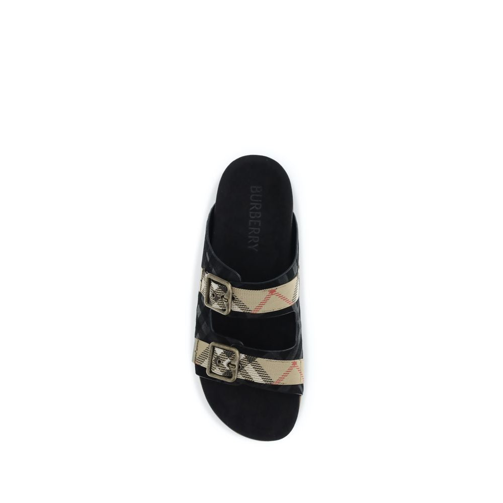 Burberry Check Suede Urchin Slides