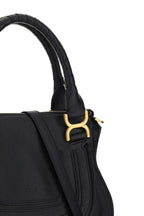 Chloé Small Marcie Black Grained Leather