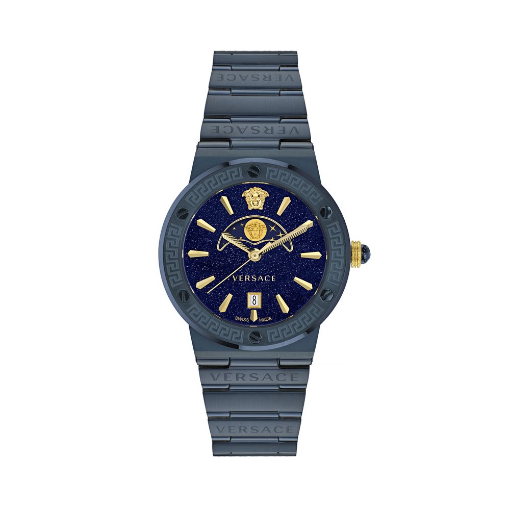 Versace Greca Moonphase Blue Watch (VE7G00423)