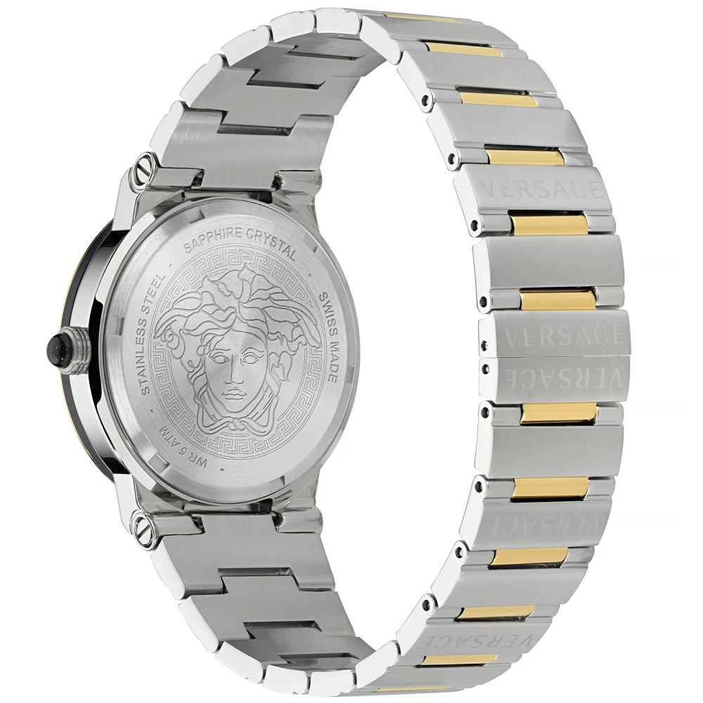 Versace Greca Moonphase Two Tone Watch