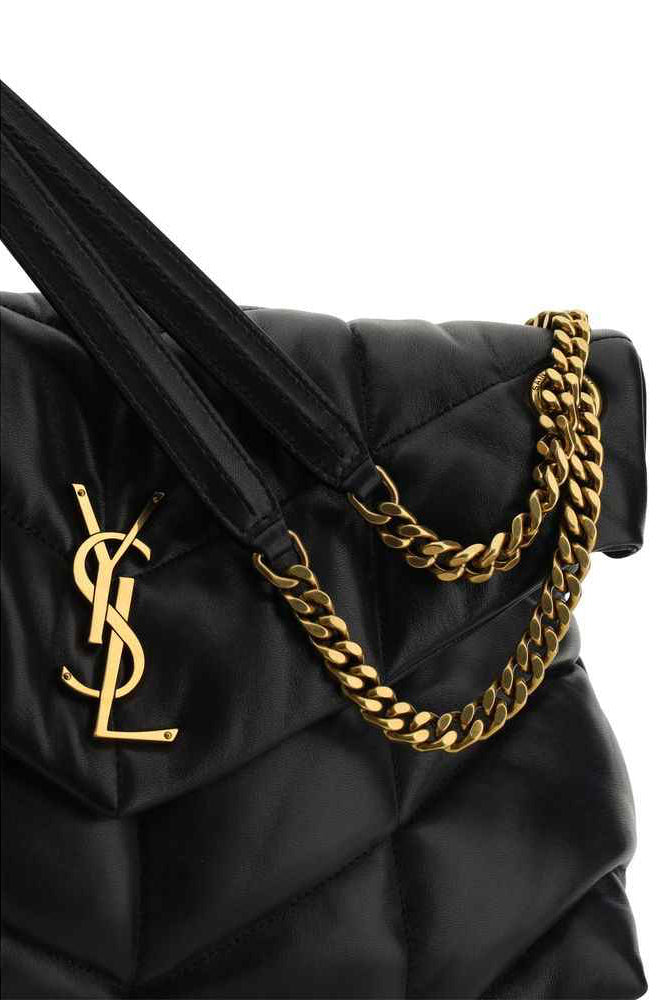 Saint Laurent LouLou Puffer Black Shoulder Bag