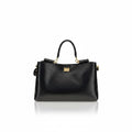 Dolce & Gabbana Vittoria Black Leather Handbag