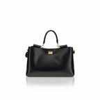 Dolce & Gabbana Vittoria Black Leather Handbag