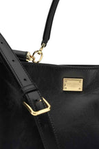 Dolce & Gabbana Vittoria Black Leather Handbag