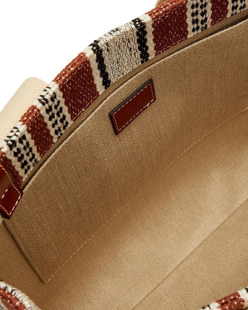 Chloé Brown Linen Tote Bag