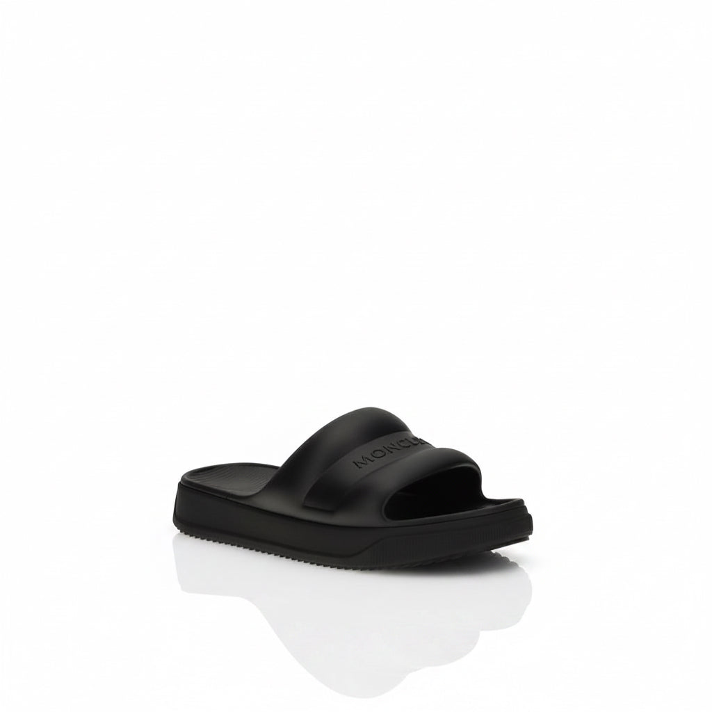 Moncler Sandali Bassi Neri in Gomma