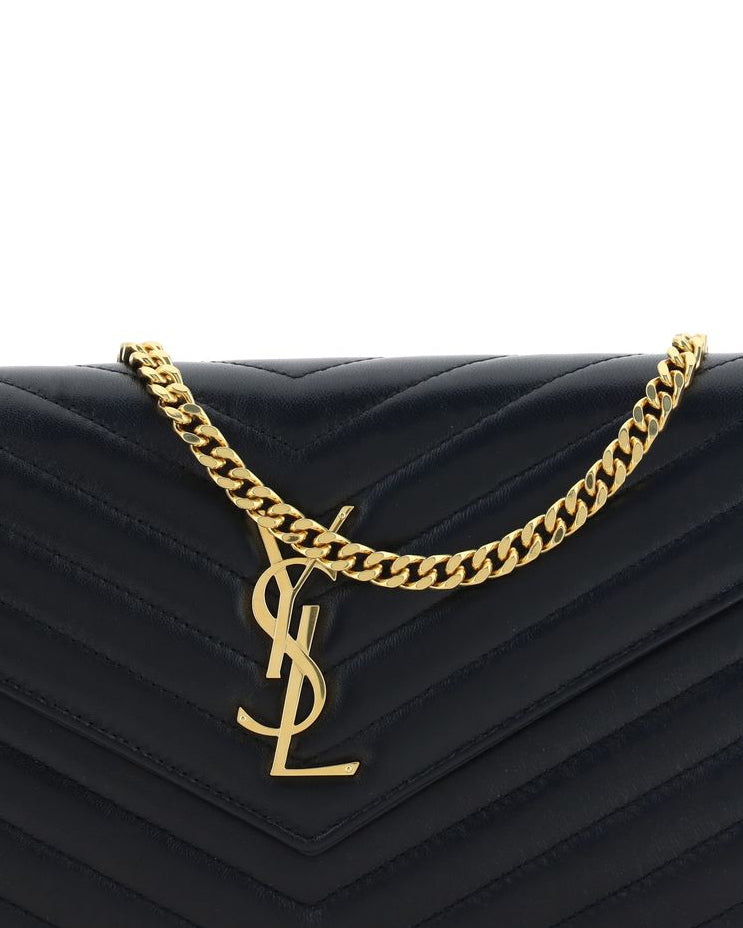 Saint Laurent Cassandre Envelope Leather Shoulder Bag