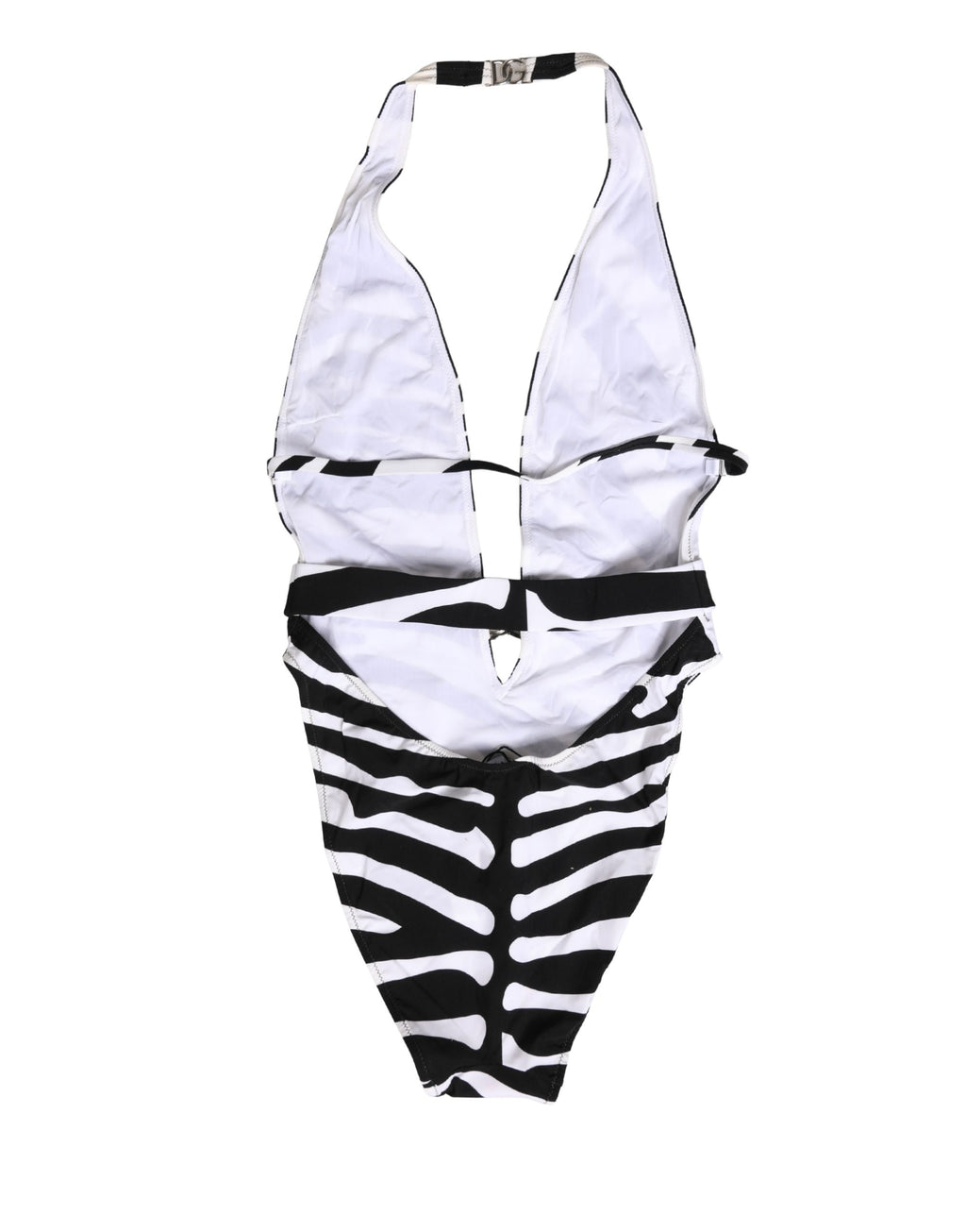 Dolce & Gabbana Zebra Print One-Piece Swimsuit