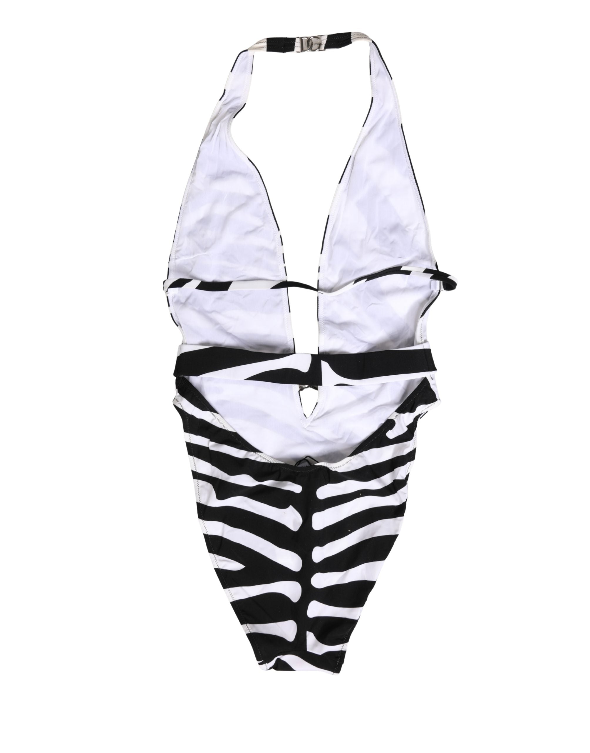 Dolce & Gabbana Zebra Print One-Piece Swimsuit