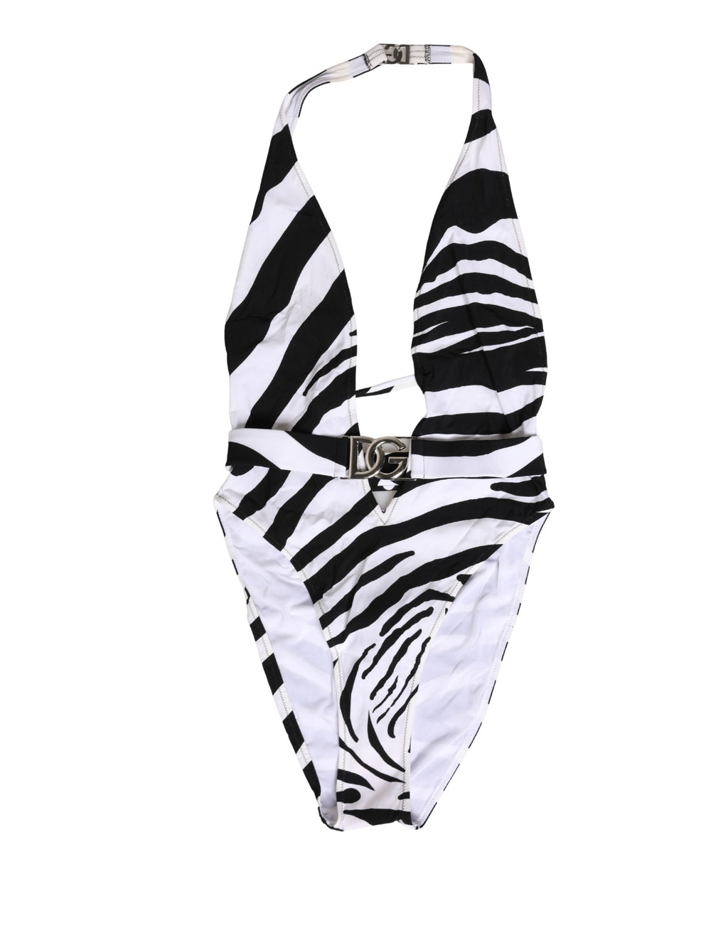 Dolce & Gabbana Zebra Print One-Piece Swimsuit