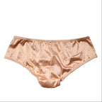 Dolce & Gabbana Nude Beige Silk Satin Lace Briefs