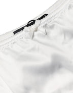 Dolce & Gabbana White Silk Satin Lace Briefs