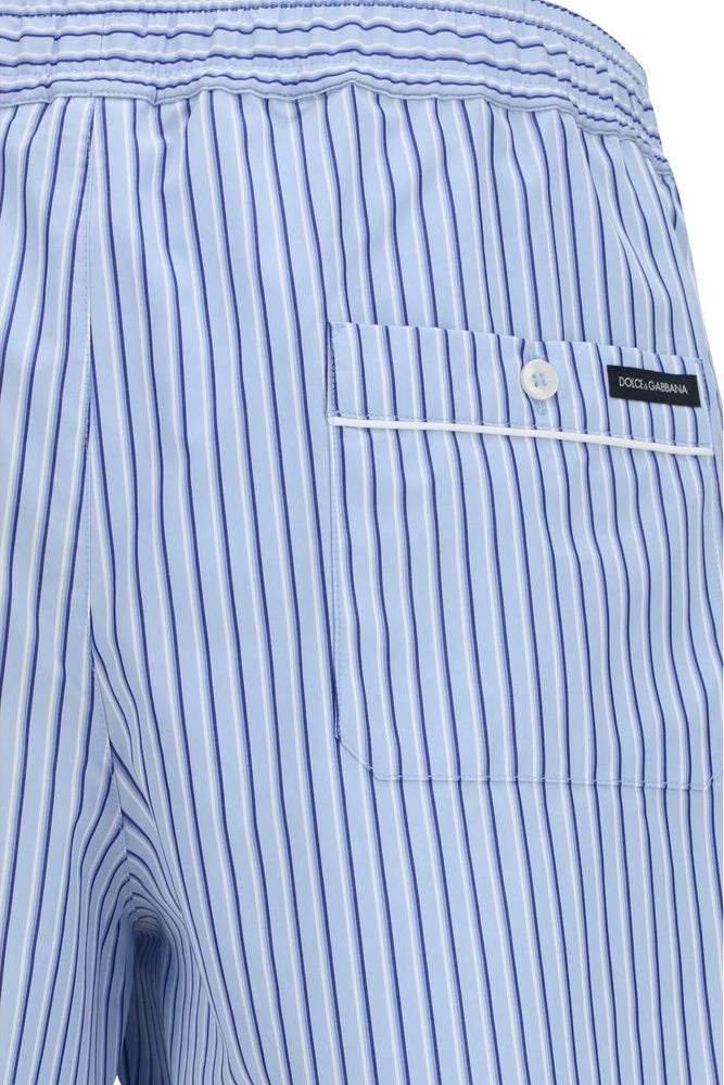 Dolce & Gabbana Striped Poplin Bermuda Shorts
