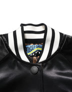 Dolce & Gabbana Floral Satin Varsity Bomber Jacket