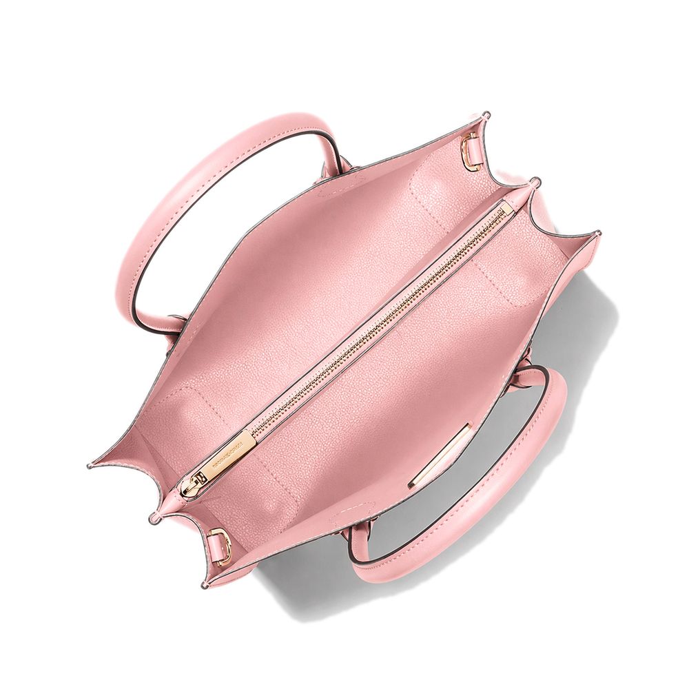 Michael Kors Mercer Large Leather Tote Powder Blush