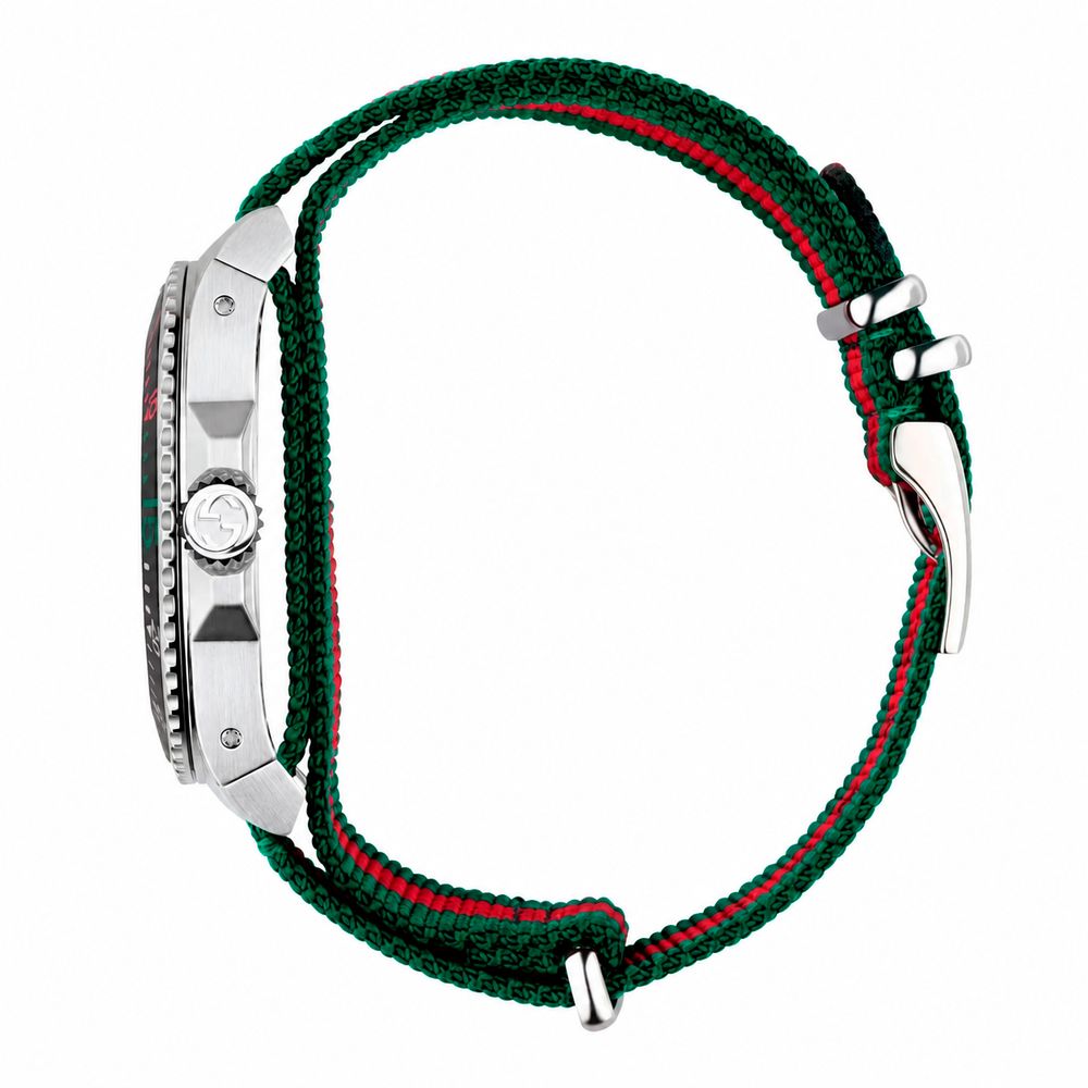 Gucci Dive XL 45mm Red/Green Web Sport Watch