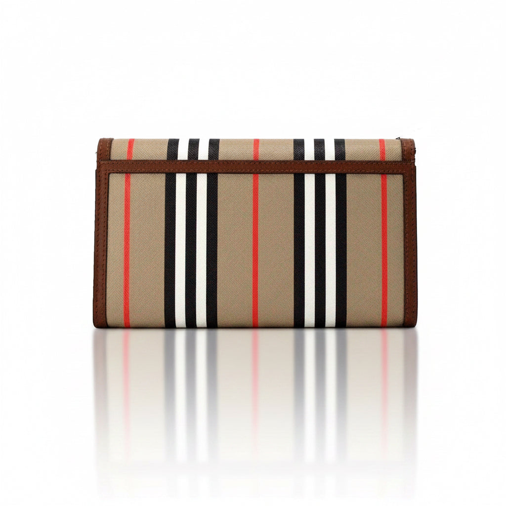 Burberry Hannah Icon Archive Stripe Wallet
