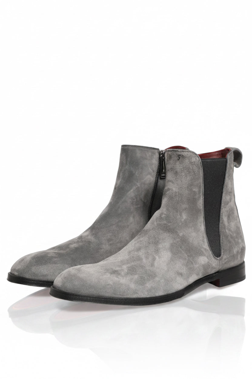 Dolce & Gabbana Giotto Velvet Calfskin Chelsea Boots