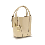 Chloé Spin Small Beige Bucket Tote Bag