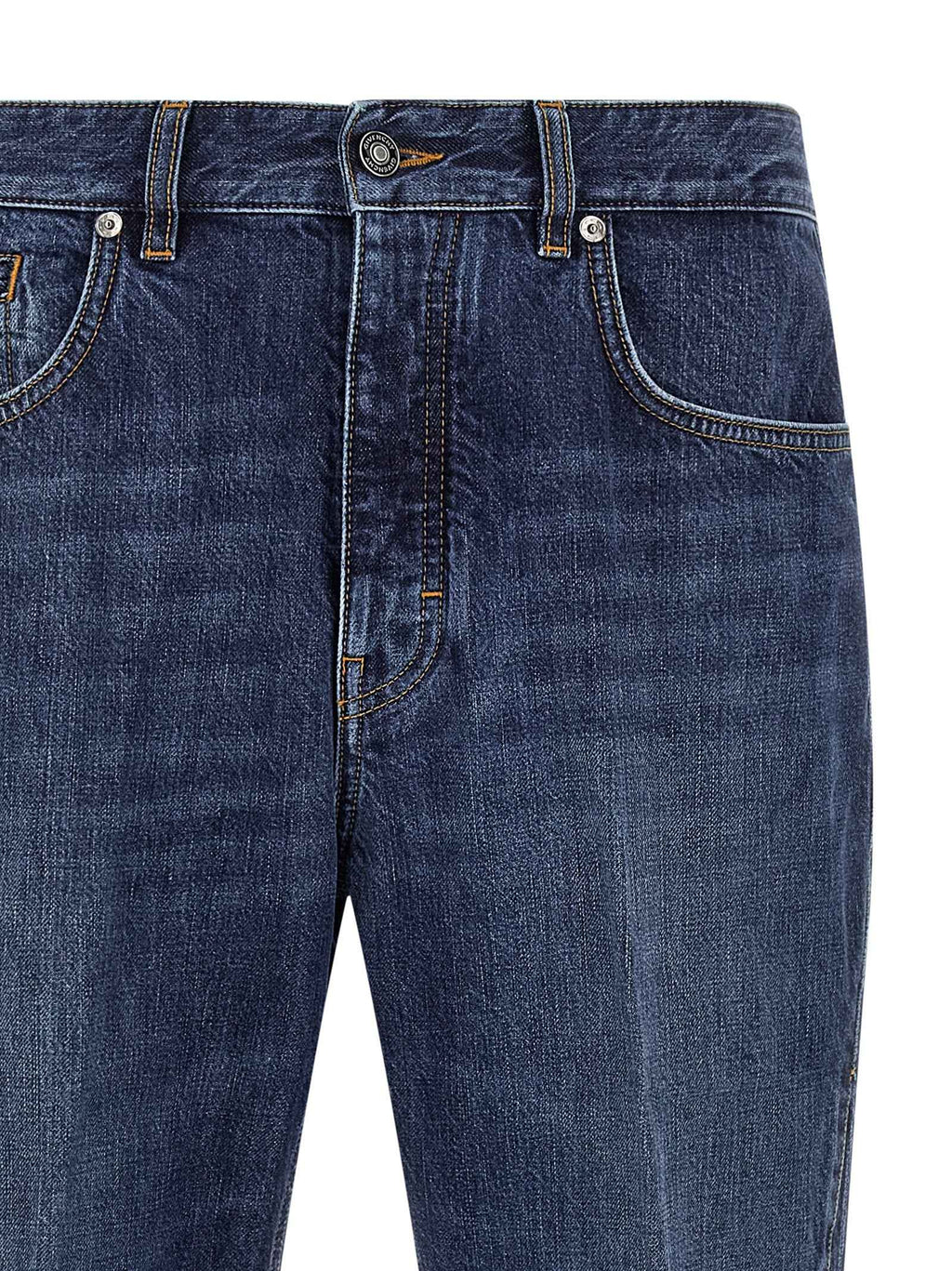 Givenchy Blue Cotton Straight-Leg Jeans