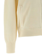 Max Mara White Virgin Wool Cardigan