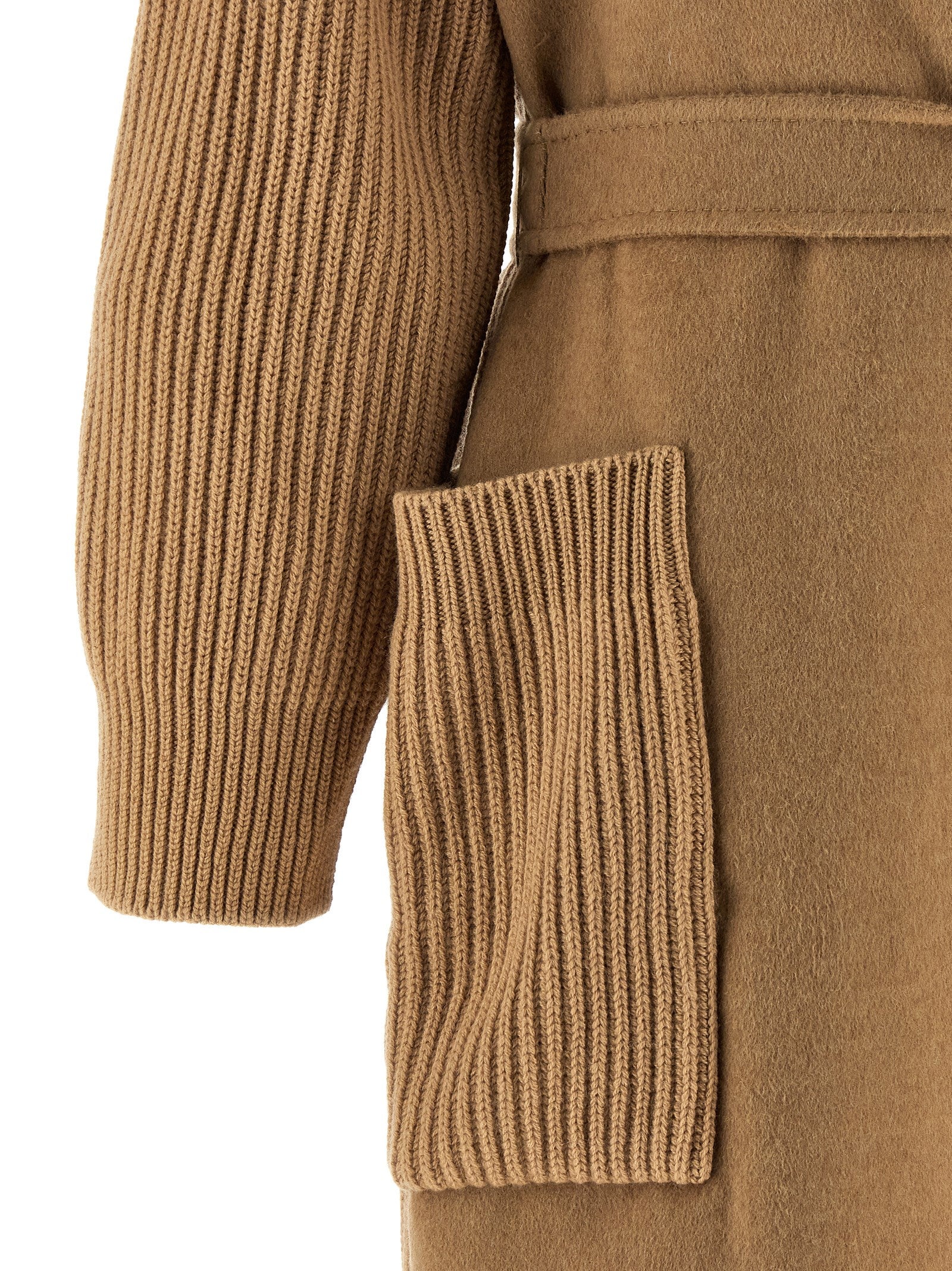 Max Mara Berard1234 Ribbed Wool Coat