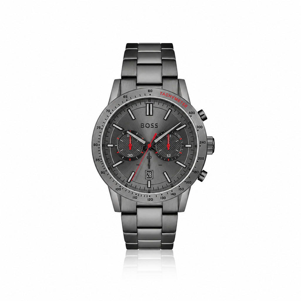 Orologio elegante Hugo Boss in acciaio inossidabile grigio