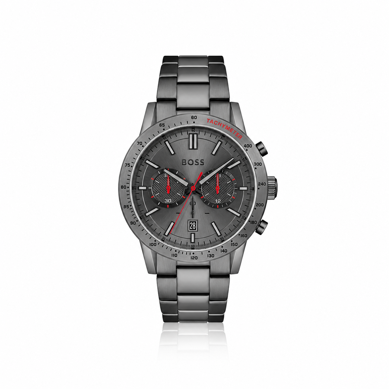Orologio elegante Hugo Boss in acciaio inossidabile grigio