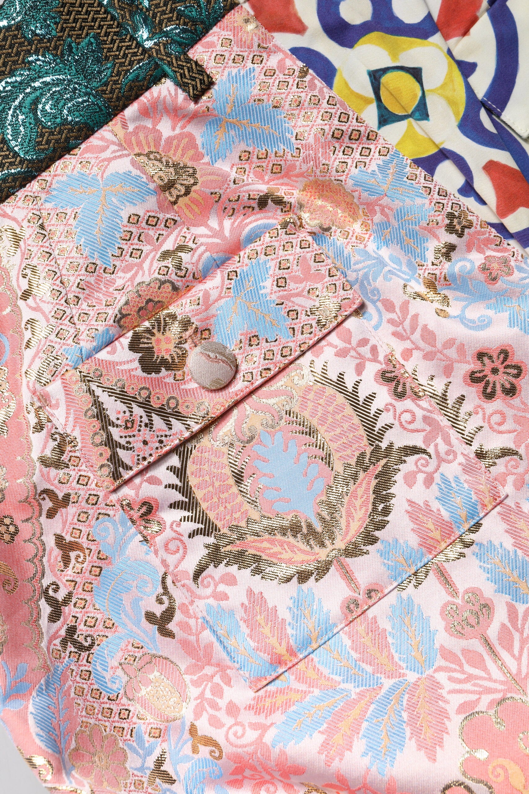 Dolce & Gabbana Majolica Brocade Hot Shorts