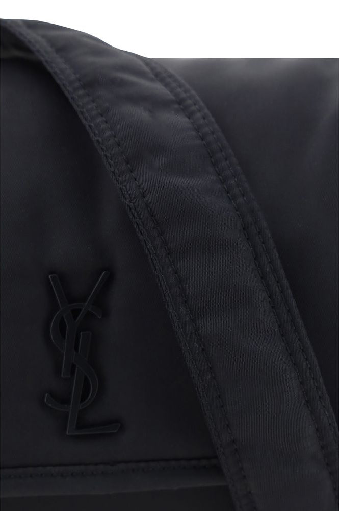 Saint Laurent Niki Small Messenger Bag in ECONYL® Nylon Black