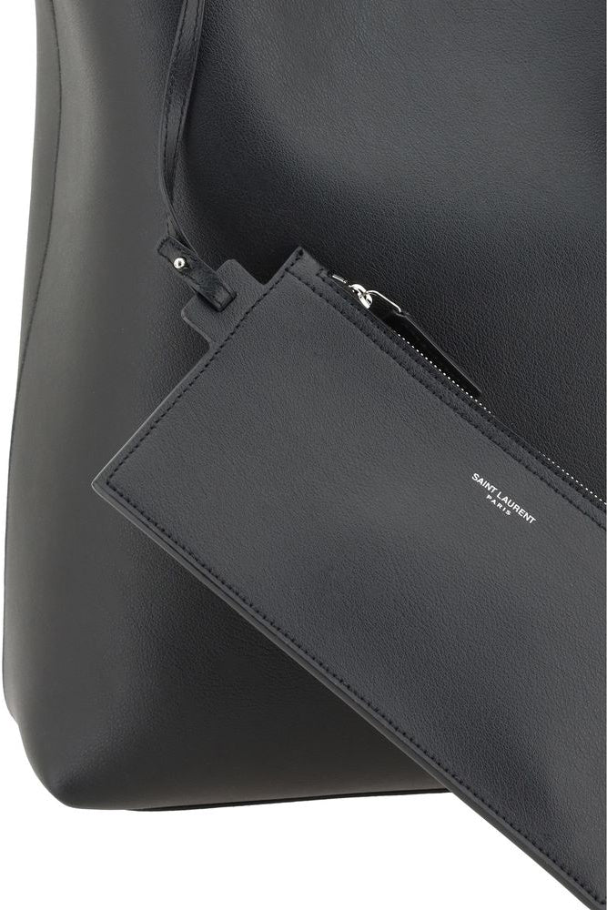 Saint Laurent Bold Leather Tote Bag