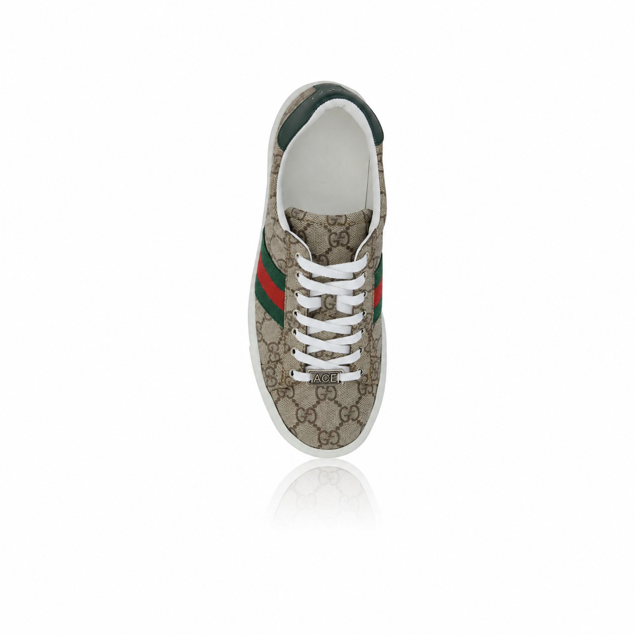 Gucci Ace GG Supreme Web-Striped Sneakers
