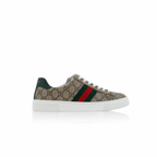 Gucci Ace GG Supreme Web-Striped Sneakers