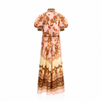 Zimmermann Aster Billow Mauve Jacobean Maxi Dress