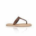 Saint Laurent Babylone Leather Raffia Sandals