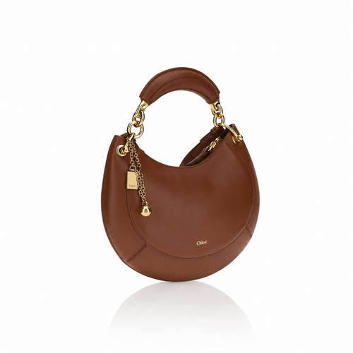 Chloé Banana Leather Brown Hobo Bag