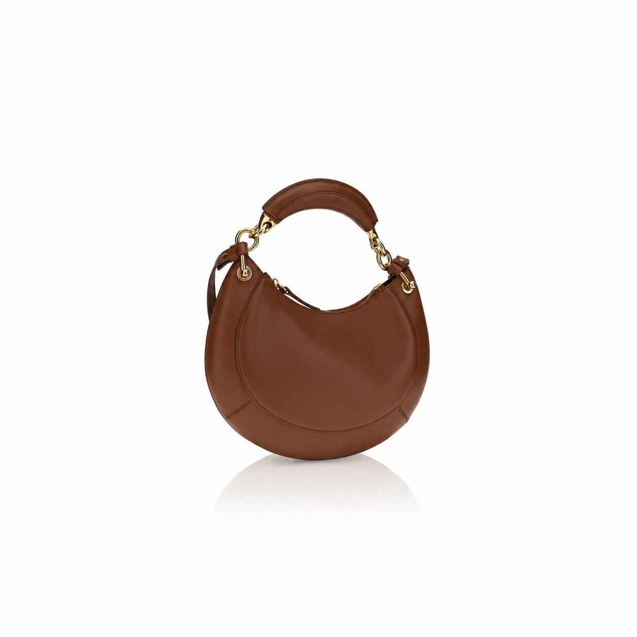 Chloé Banana Leather Brown Hobo Bag