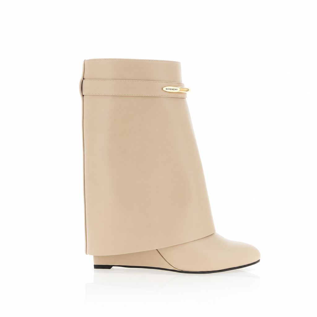 Givenchy Shark Pinch Beige Ankle Boots