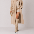 Givenchy Shark Pinch Beige Knee-High Boots