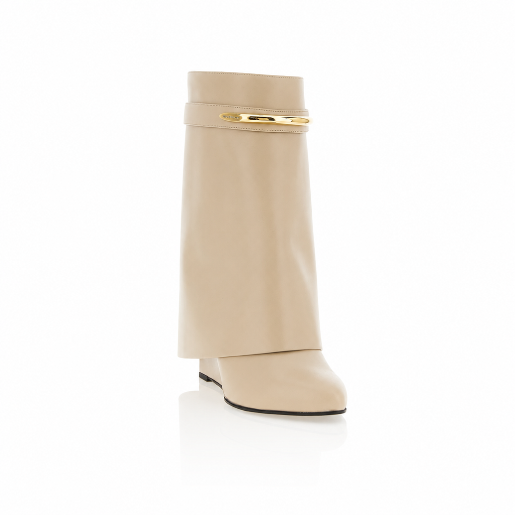 Givenchy Shark Pinch Beige Ankle Boots
