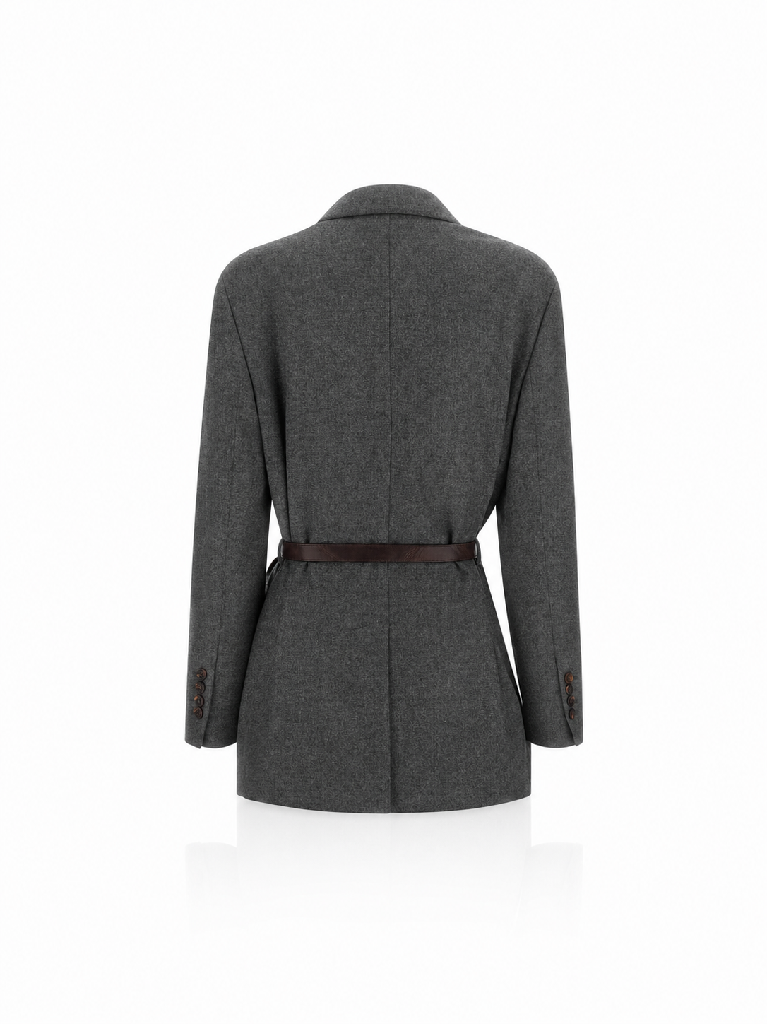 Brunello Cucinelli Belted Single-Breasted Blazer