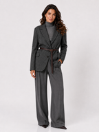 Brunello Cucinelli Belted Single-Breasted Blazer