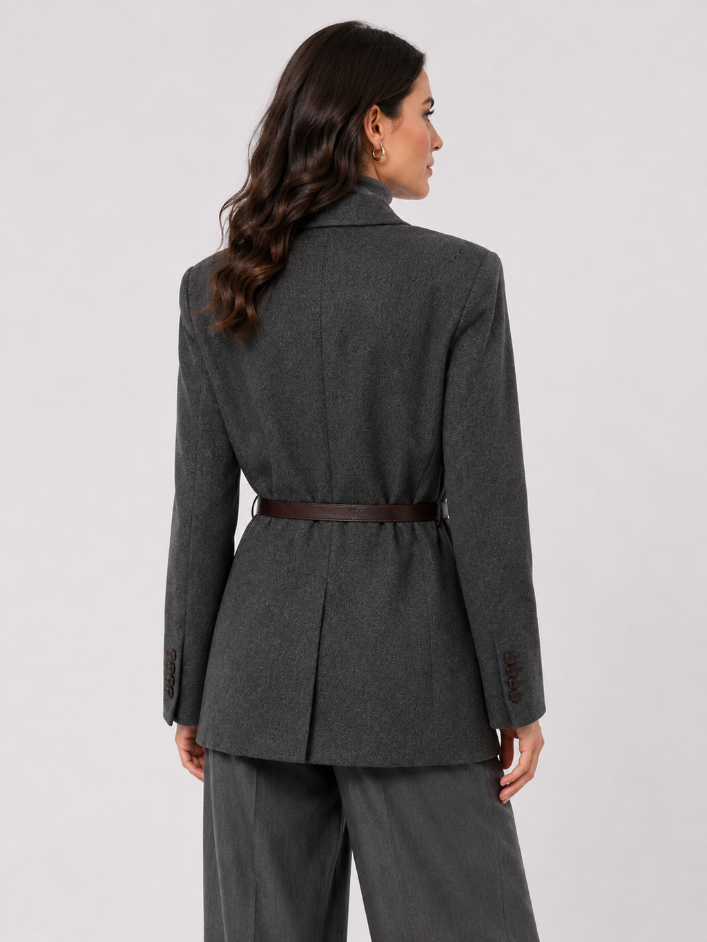 Brunello Cucinelli Belted Single-Breasted Blazer