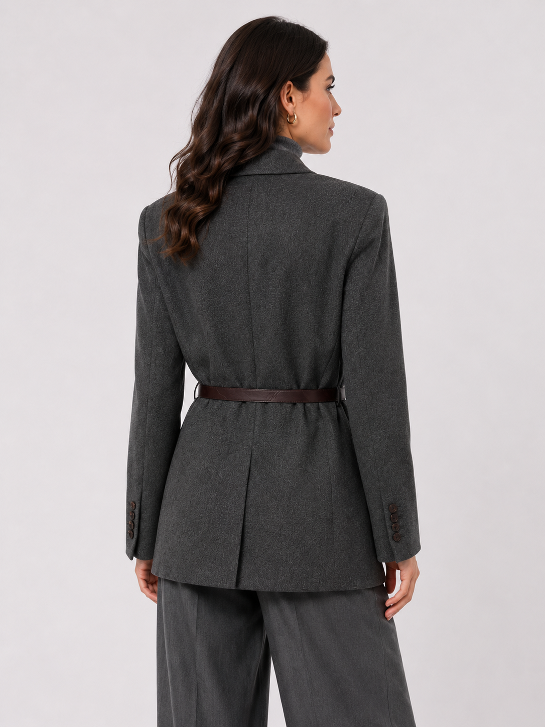Brunello Cucinelli Belted Single-Breasted Blazer