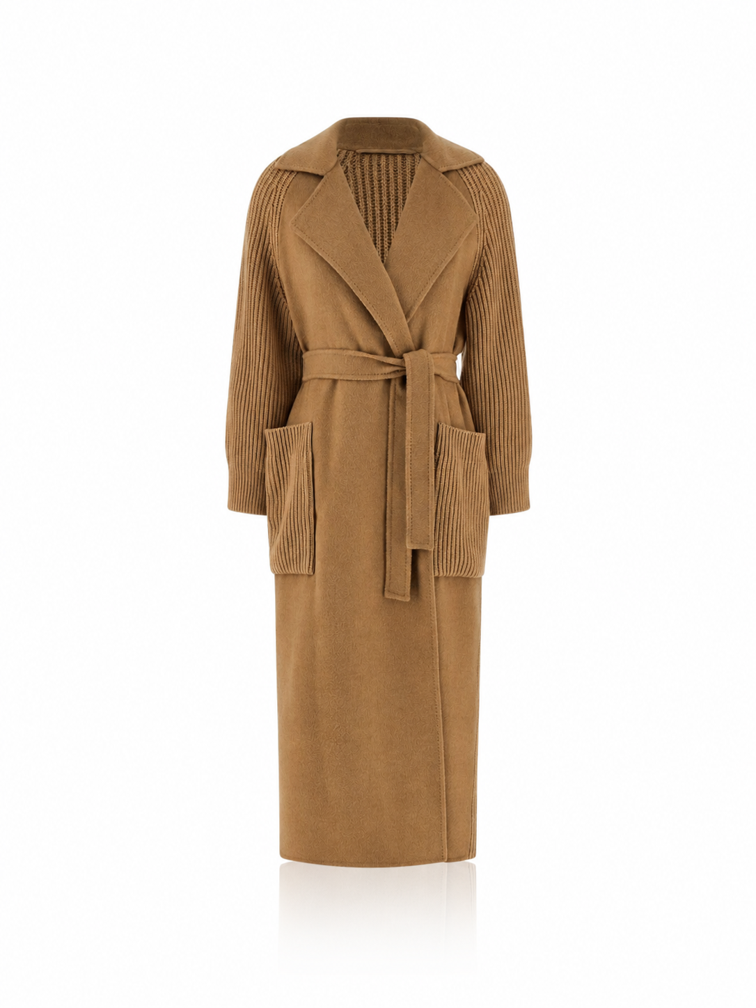 Max Mara Berard1234 Ribbed Wool Coat