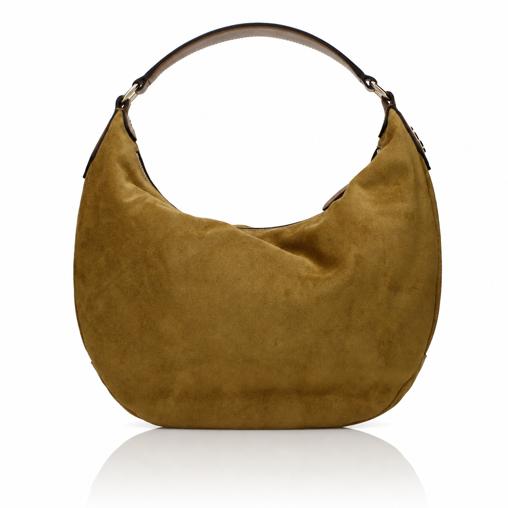 Jimmy Choo Bets Camel Suede Hobo Bag