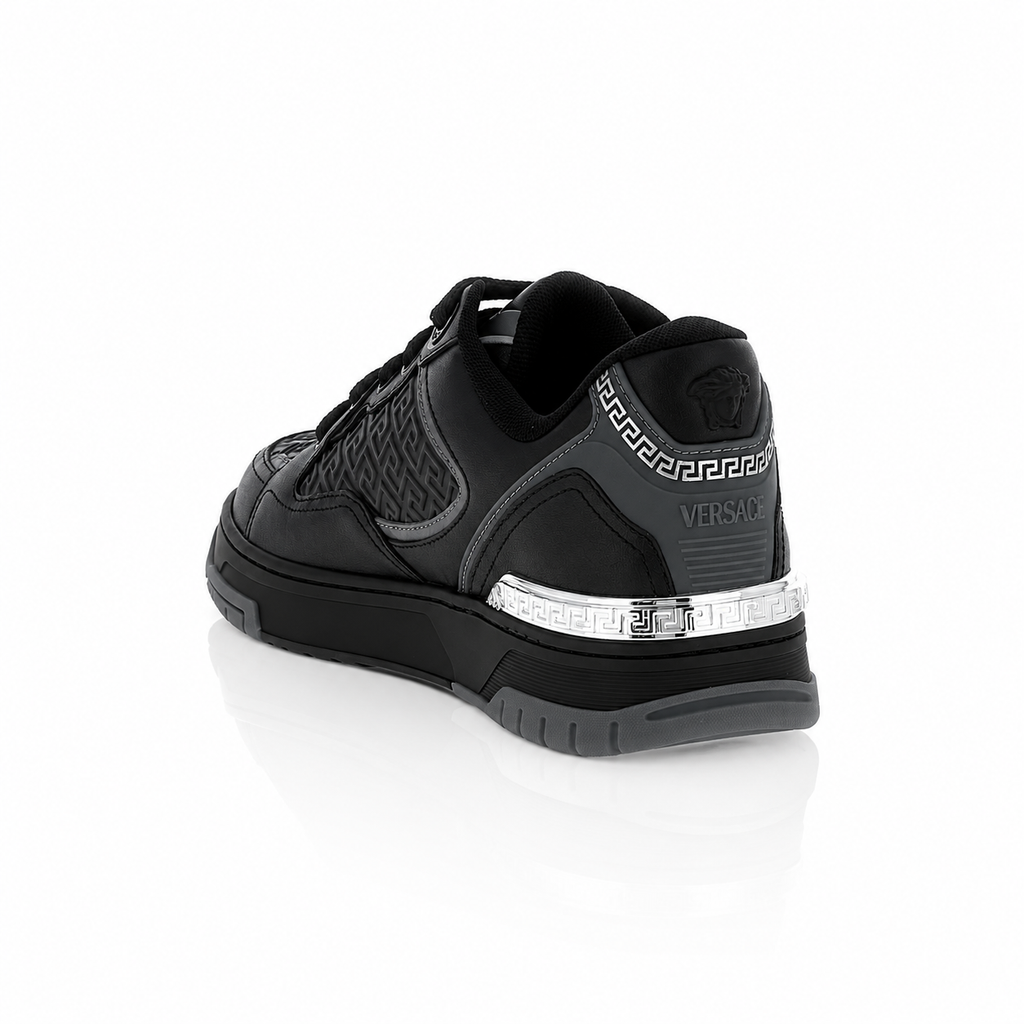 Versace Biggie Basket Leather Sneakers